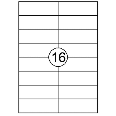 Quantore -  Etiket 105x37mm 1600 stuks