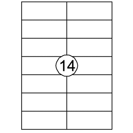 Quantore -  Etiket 105x42.4mm 1400 stuks