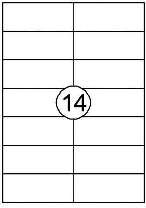 Quantore -  Etiket 105x42.4mm 1400st | 10 stuks