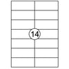 Quantore -  Etiket 105x42.4mm 1400 stuks