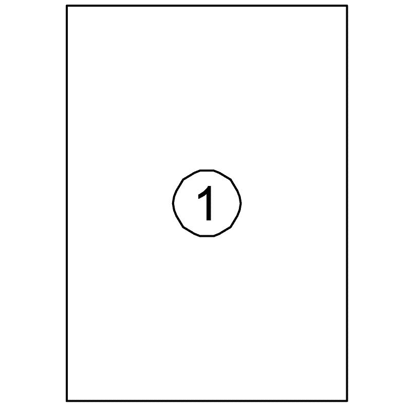 Quantore - Etikett 210x297mm 100 Stück