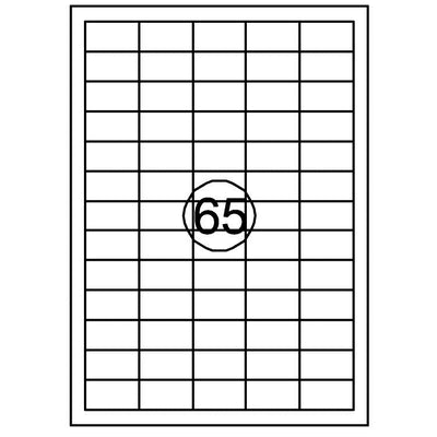 Quantore - Étiquette 38,1mmx21,2mm 6500 pièces
