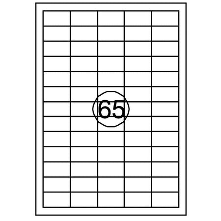 Quantore - Étiquette 38,1mmx21,2mm 6500 pièces