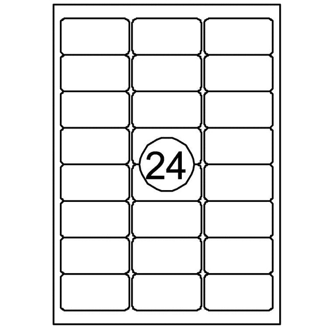 Quantore - Étiquette 63,5x33,9mm 2400 pièces