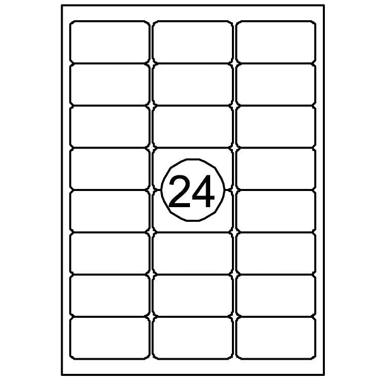 Quantore -  Etiket 63.5x33.9mm 2400st | 10 stuks