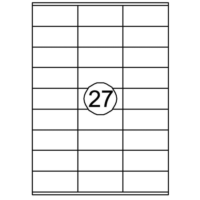 Quantore - Etiquette 70x32mm 2700 pièces