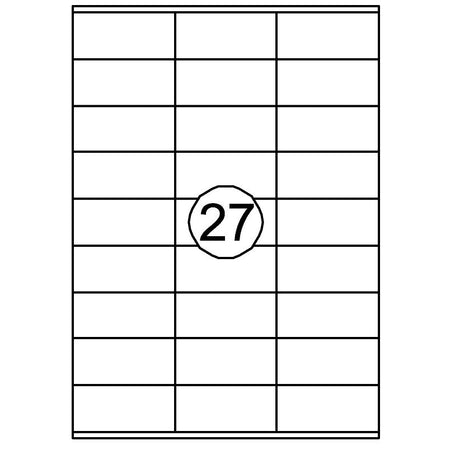 Quantore -  Etiket 70x32mm 2700 stuks