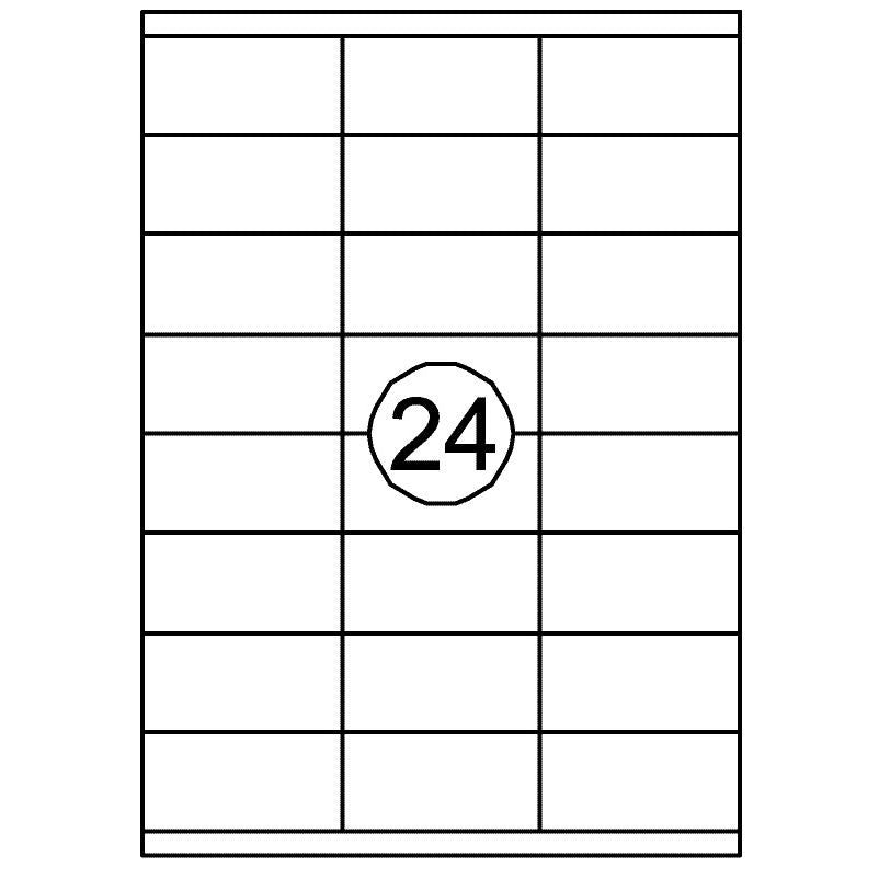 Quantore -  Etiket 70x35mm 2400st | 10 stuks