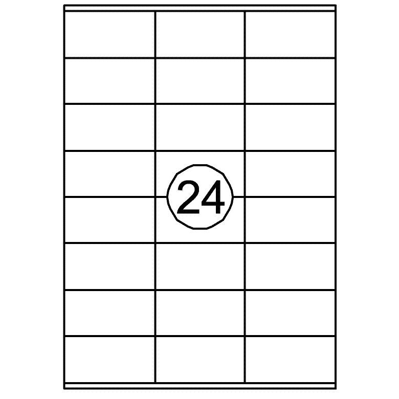 Quantore -  Etiket 70x36mm 2400st | 10 stuks