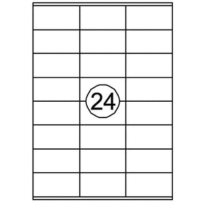 Quantore -  Etiket 70x36mm 2400st | 10 stuks