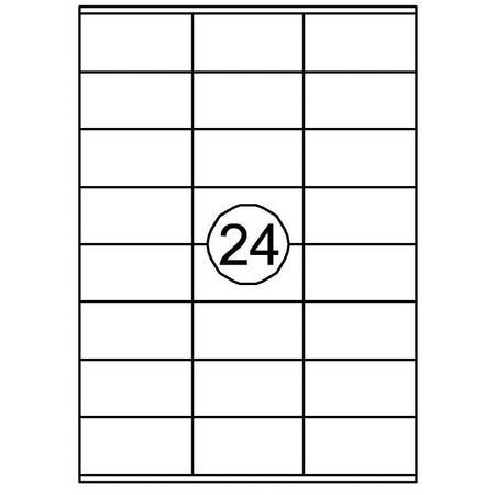 Quantore - Etiquette 70x36mm 2400 pièces