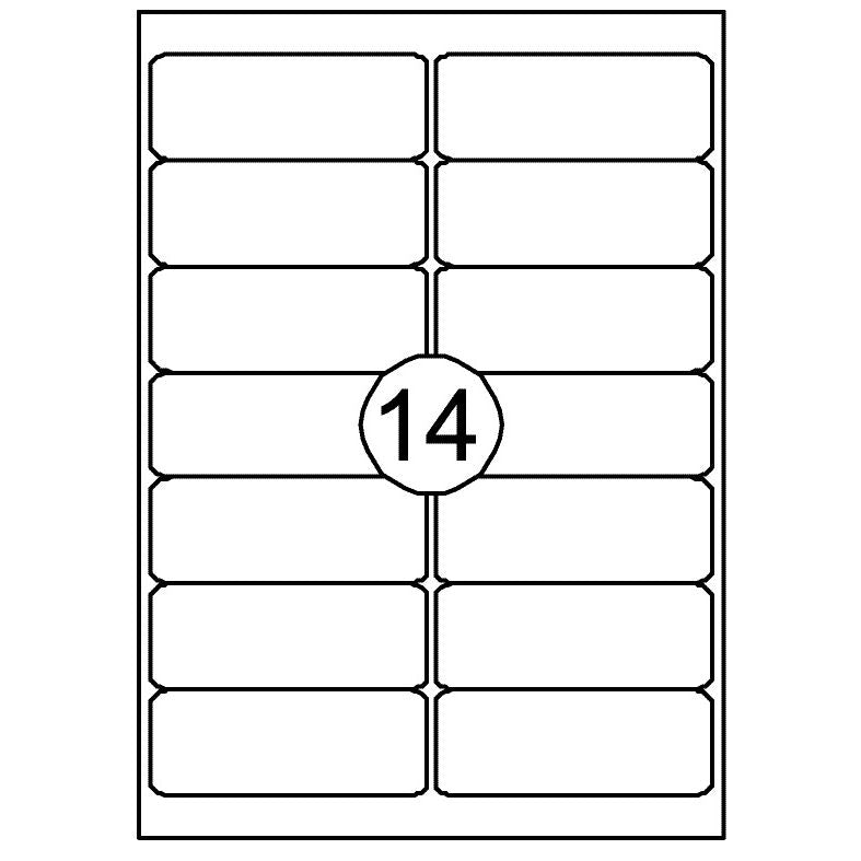 Quantore -  Etiket 99.1x38.1mm 1400 stuks