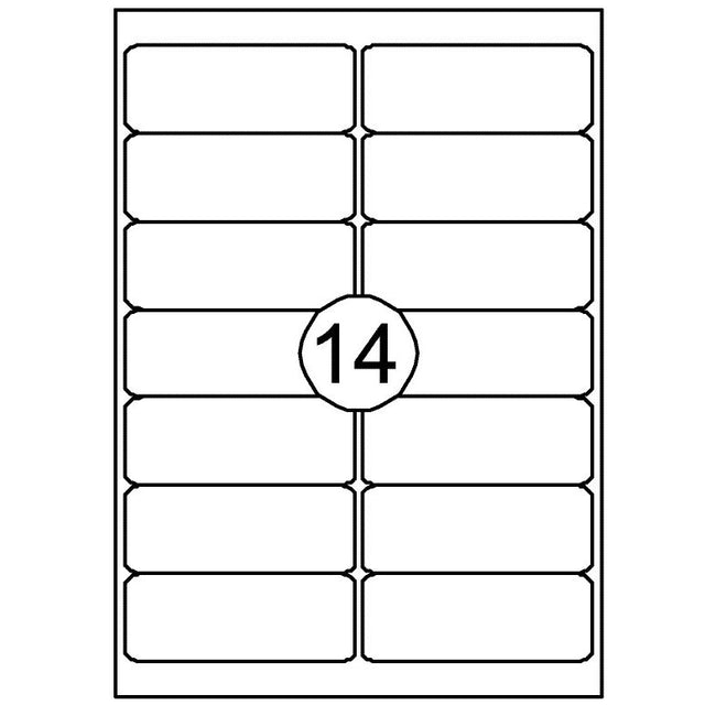 Quantore - Étiquette 99,1x38,1mm 1400 pièces