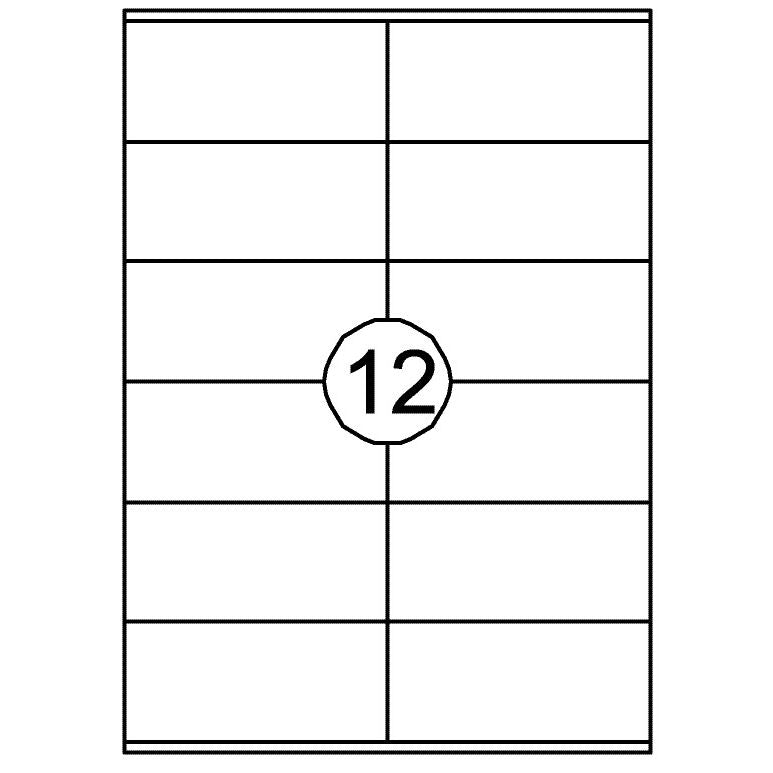 Quantore -  Etiket 105x48mm 1200st | 10 stuks