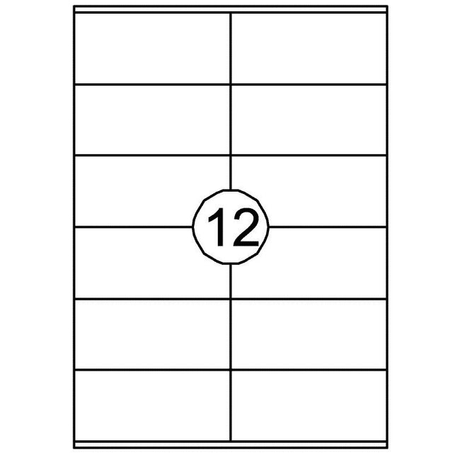 Quantore - Étiquette 105x48mm 1200 pièces