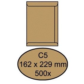 Quantore -  Envelop akte c5 162x229mm bruinkraft 90g
