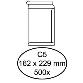 Hermes -  Envelop  akte c5 162x229 zk 500st wit