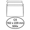 Hermes - Banque d'enveloppes C5 162x229mm autocollante blanche boite de 500 pièces