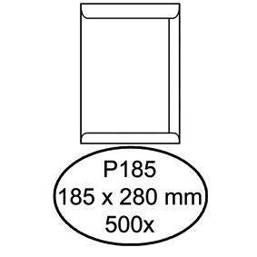 Quantore - Enveloppe acte P185 185x280mm blanc 500 pièces