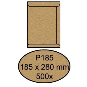 Quantore -  Envelop akte p185 185x280 90g bruinkraft