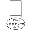 Quantore - Enveloppe certificat EC4 240x340mm blanc 250 pièces