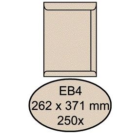 Quantore - Enveloppe acte EB4 262x371mm kraft crème 250 pièces