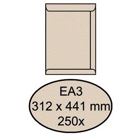 Quantore - Enveloppe acte EA3 312x441mm kraft crème 250 pièces