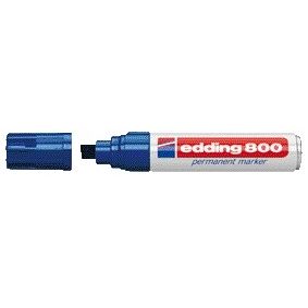 Edding - Feutre 800 diagonale 4-12mm bleu | 5 pièces