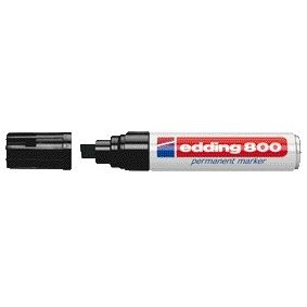 Edding - Filzstift 800 Diagonale 4-12mm schwarz | 5 Stück