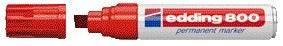 Edding - Feutre 800 diagonale 4-12mm rouge | 5 pièces
