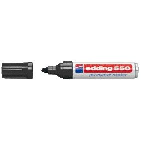 Edding -  Viltstift  550 rond 3-4mm zwart | 10 stuks
