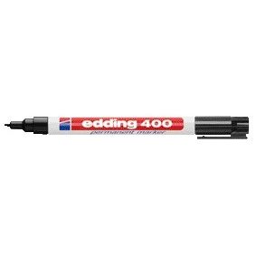 Edding - Feutre 400 rond 1mm noir | 10 pièces