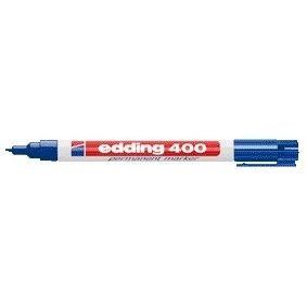 Edding - Feutre 400 rond 1mm bleu | 10 pièces