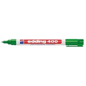Edding - Feutre 400 rond 1mm vert | 10 pièces