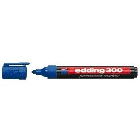 Edding -  Viltstift  300 rond 1.5-3mm blauw | 10 stuks
