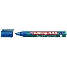 Edding -  Viltstift  380 flipover rond 1.5-3mm blauw | 10 stuks