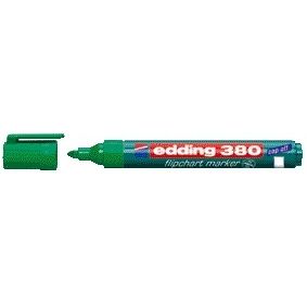 Edding - Filzstift 380 Flipchart rund 1,5-3mm grün | 10 Stück