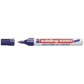 Edding - Filzstift 8280 unsichtbar rund 1,5-3mm UV Blister à 1 Stück | 10 Stück
