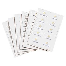 Durable - Carte badge 1453 imprimable 40x75mm 240 pièces