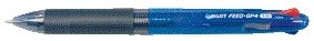 Pilot -  Balpen  Begreen 4kleuren Feed GP4 medium blauw