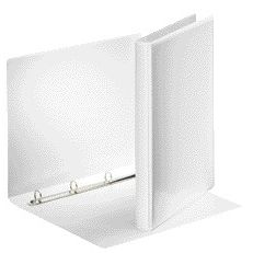 Esselte - Classeur de présentation panorama A4 4 anneaux mécanisme D 16mm PP blanc