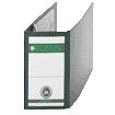 Leitz -  Ordner  1078 a6 dwars 77mm karton zwart