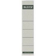 Leitz - Étiquette de dos étroite/courte 39x192mm autocollante gris 10 pièces