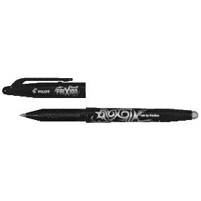 Pilot - Stylo roller friXion moyen noir | 12 pièces