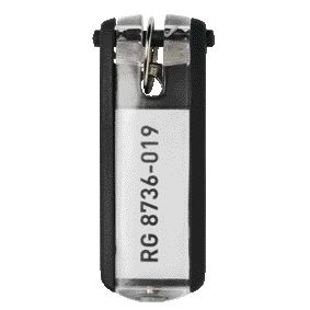 Durable - Etiquette clé 1957 avec anneau noir