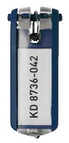Durable - Etiquette clé durable avec anneau bleu | 6 pièces