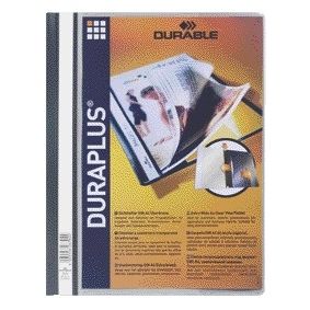 Durable - Dossier à fixation rapide Duraplus A4 gris | 25 pièces