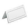Durable - Plaque signalétique de table 8052 61x210mm transparent | 25 pièces