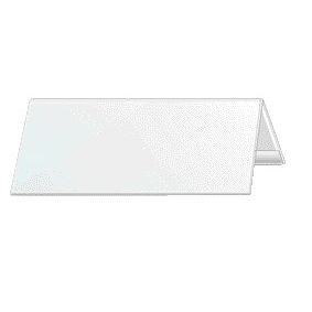 Durable - Plaque signalétique de table 8053 105x297mm transparent