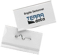 Durable -  Badge  8008 met speld 40x75mm | 100 stuks